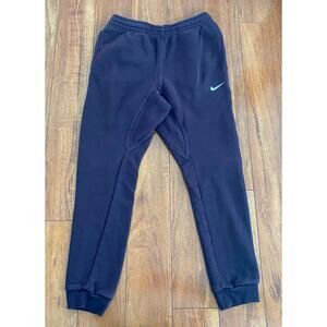 Men Nike Sportswear Club Fleece drawstring eggplant purple joggers sweatpants S